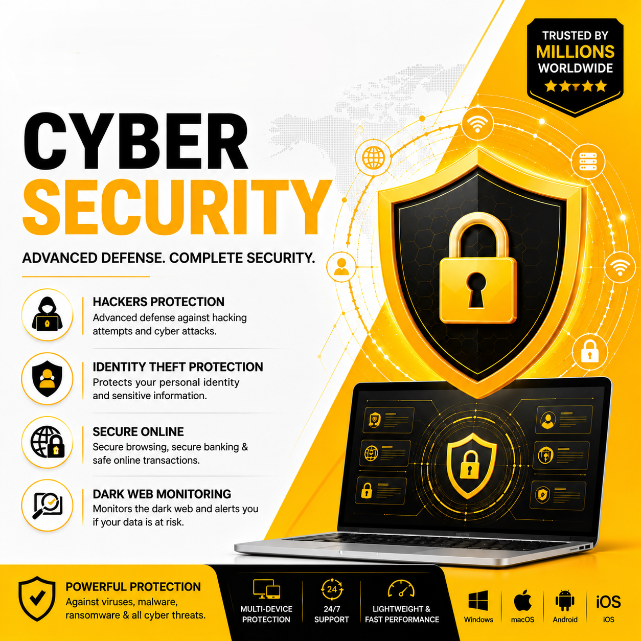 Cyber Security Advanced Defense - Complete Security & Identity Protection
